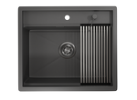 Превью картинка Металлическая мойка GRANULA 6051, ГРАФИТ МАТОВЫЙ #3