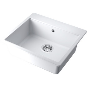 Картинка Omoikiri Мойка Akari 57-WH Tetogranit/белый