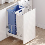 Превью картинка PULSE HAMPER LW45 Корзина для белья выдвижная, 2 емкости (35л+35л), напр.полн.выдв., плавн.закр., цвет белый (LHW452-70WT) #4