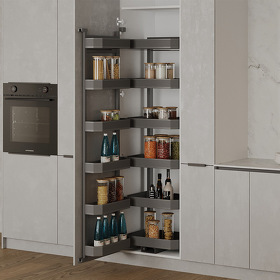 Картинка Duslar Система TITAN, распашной фасад 600 мм, высота 1709 мм, антрацит