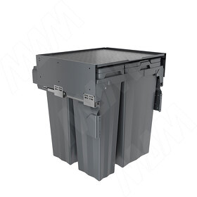 Картинка PULSE PROBOX MAX F60 Система сортировки и хранения, 4 емкости (2x16+2x31), креп. фасада, полн.выдв., плавн.закр., графит (MBN604-94DGMAX)
