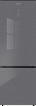 Превью картинка Холодильник с нижней морозилкой Weissgauff WRK 2070 D Premium Inverter Total Nofrost Grey Glass #1