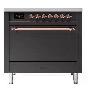 Картинка ILVE  P366DDQNSY/MGP матовый графит (фурн. медь)