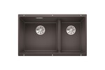 Превью картинка Гранитная мойка Blanсo SUBLINE 430/270-U SILGRANIT PuraDur темная скала c отв.арм. InFino #1
