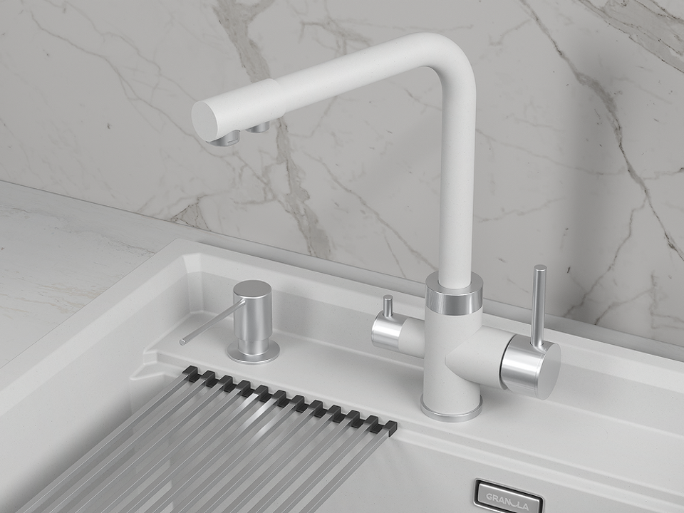 Фото Смеситель для кухни GRANULA 5015, АРКТИК