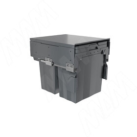 Картинка PULSE PROBOX F45 Система сортировки и хранения, 2 емкости (2x28), креп. фасада, полн.выдв., плавн.закр., крышка-полка, графит (MBN452-56DGMID)