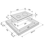 Превью картинка Индукционная варочная панель домино KRONA FORTE 30 BL #11