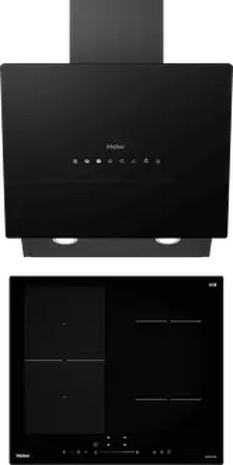 Фото Haier индукционная варочная поверхность HHY-Y64WFLBH + вытяжка HVY-W672GBH