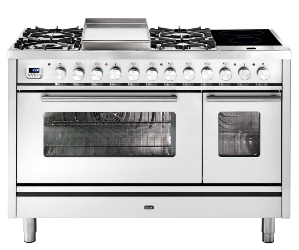 Фото Центр варочный ILVE P12FIWE3/SS нержавеющая сталь (фурн. сатинированная сталь)