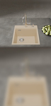 Превью картинка Гранитная мойка Rivelato TESORO 455-L 1-чаш 450*510 Темный бежевый #2