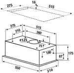 Превью картинка Полновстраиваемая вытяжка Kuppersbusch DEL 5100.0 S-01 #2