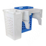 Превью картинка PULSE HAMPER LM45 Корзина для белья выдвижная, 2 емкости (35л+35л), напр.полн.выдв., плавн.закр., цвет белый (LHM452-70WT) #3