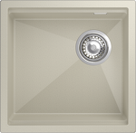 Превью картинка Гранитная мойка Rivelato LINO 454-R 1-чаш 450*440 beige scuro #1