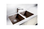 Превью картинка Гранитная мойка Blanсo SUBLINE 400-U SILGRANIT PuraDur черный с отв.арм. InFino #3