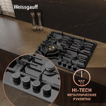 Превью картинка Газовая варочная панель Weissgauff HGG 6441 BG Brass #10
