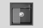 Превью картинка Кварцевая мойка GRANULA 5002i, ШВАРЦ #3