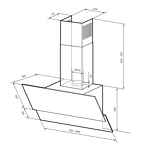 Превью картинка Наклонная вытяжка Lex ARIA 900 IVORY воздухоочиститель #4