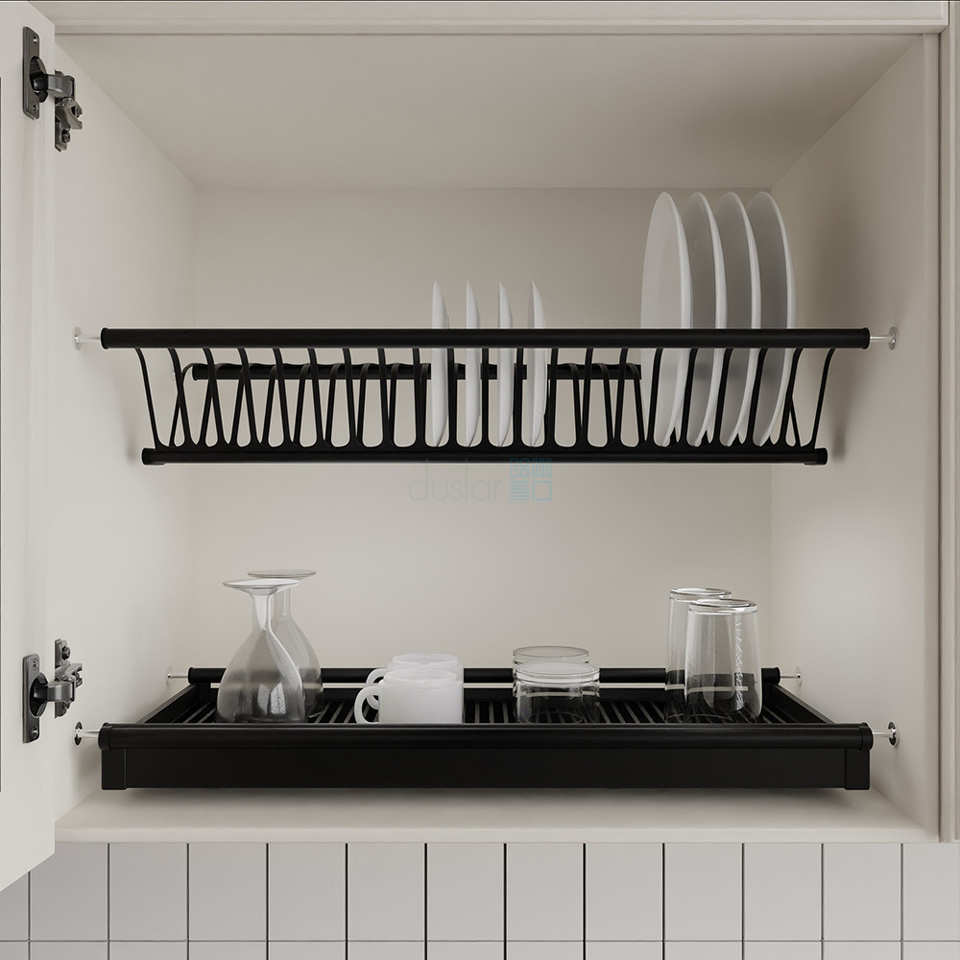 Фото Duslar Сушка FLITA в верхнюю секцию, распашной фасад 600 мм, черный