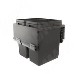 Превью картинка Vibo GLOBE 2.0 M50W Система сортировки и хранения, 2 емкости (30л+30л), креп. фасада, полн.выдв., плавн.закр., направл. Nova Pro, без крышек. (PG2GME502SCGM) #1