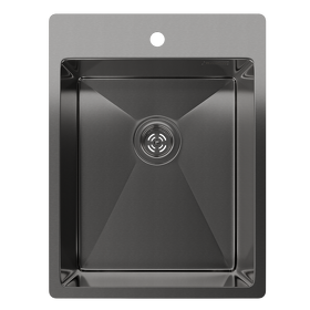Картинка Rivelato RINOX 3850 PVD black нерж.сталь 1 чаша 380*500*200 мм