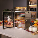 Превью картинка Сушилка для овощей и фруктов Дегидратор Meyvel MDH12-1S (Inox) #22