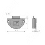 Превью картинка PULSE IKM15 Комплект роликов для 1 двери, 15 кг (2 верхних, 2 нижних) (IKM15N) #2