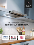 Превью картинка Встраиваемая вытяжка Lex HONVER 2M 600 INOX воздухоочиститель #2
