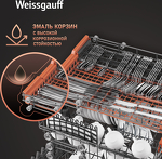 Превью картинка Посудомоечная машина 45см встраиваемая Weissgauff BDW 4536 D Infolight #2