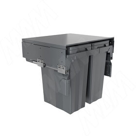 Картинка PULSE PROBOX F60 Система сортировки и хранения, 2 емкости (2x33), креп. фасада, полн.выдв., плавн.закр., крышка-полка, графит (MBN602-66DGMID)
