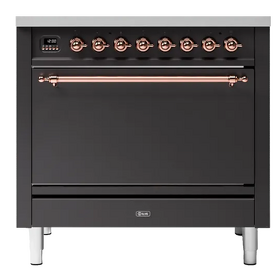 Картинка ILVE P09PQNE3/MGP матовый графит (фурн. медь)