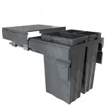 Превью картинка PULSE PROBOX F60 Система сортировки и хранения, 3 емкости (2x16+1x37), креп. фасада, полн.выдв., плавн.закр., крышка-полка, графит (MBN603-69DGMID) #2
