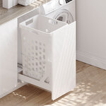 Превью картинка PULSE HAMPER LW30 Корзина для белья выдвижная, 1 емкость (35л), напр.полн.выдв., плавн.закр., цвет белый (LHW301-35WT) #4
