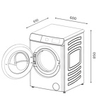 Превью картинка Стиральная машина с фронтальной загрузкой Lex LWM12812WID Стиральная машина #6