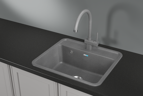 Картинка GRANULA 5601, ГРАФИТ, кухонная мойка, СтандАРТ кварц