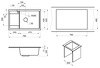 Превью картинка Кварцевая мойка GRANULA 7805, ЧЁРНЫЙ, кварц #4