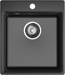 Превью картинка Мраморная мойка GranFest LEVEL 420 Черный #1