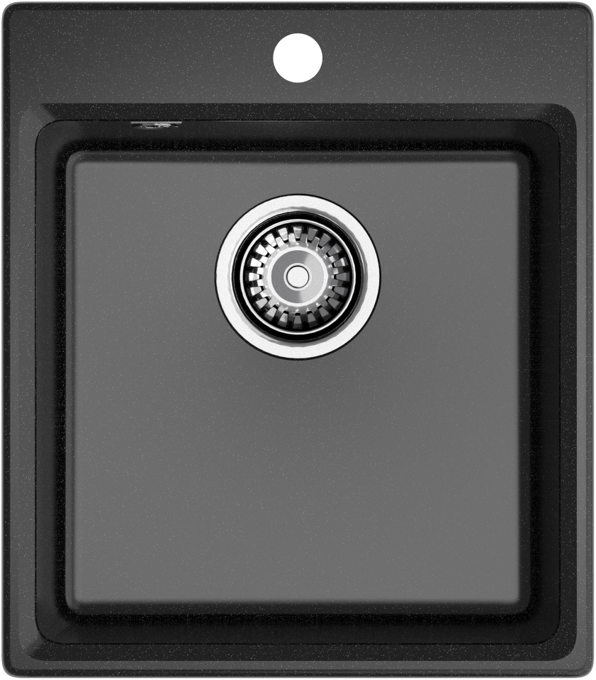 Фото Мраморная мойка GranFest LEVEL 420 Черный