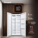 Превью картинка  Холодильник side by side Weissgauff WSBS 410 Inverter NoFrost White #2