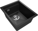 Превью картинка Гранитная мойка Rivelato LINO 354 1-чаш 350*440 antracite #2