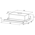Превью картинка Встраиваемая вытяжка KRONA KAMILLA F 450 inox #14