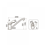 Превью картинка Смеситель для кухни Omoikiri Kado-PA латунь/пастила #2