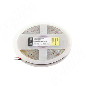 Картинка PULSE ЛЮКС COB лента светодиодная, 420 диодов, 24V, 5 м, CRI 90, нейтральный белый 4000К, IP20, 10W/1м, LUX (LS24-COB-NW20-8)