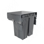 Превью картинка PULSE PROBOX F60 Система сортировки и хранения, 3 емкости (2x16+1x37), креп. фасада, полн.выдв., плавн.закр., крышка-полка, графит (MBN603-69DGMID) #1