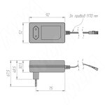 Превью картинка PULSE Адаптер питания, AC-220/DC-12V, 36W (PS12-IP20-AD-36W) #2