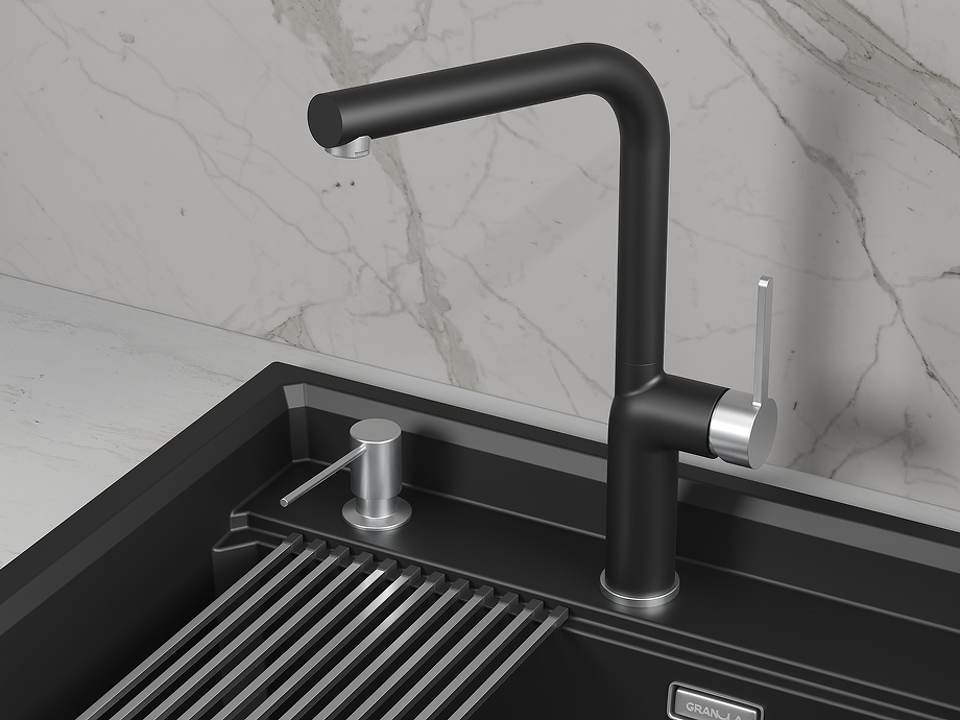 Фото Смеситель для кухни GRANULA 9502, ТУРМАЛИН