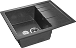 Превью картинка Мраморная мойка GranFest QUADRO 650L Графит #1