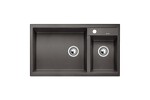 Превью картинка Гранитная мойка Blanсo METRA 9 SILGRANIT PuraDur (чаша слева) темная скала #1