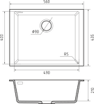 Превью картинка Rivelato STRIA 5649 1-чаш 560*435 Titanio #2