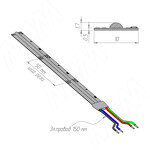 Превью картинка PULSE ЛЮКС COB лента светодиодная, RGB, 840 диодов, 24V, 5 м,  IP20, 15W/1м, LUX (LS24-COB-RGB-15) #4