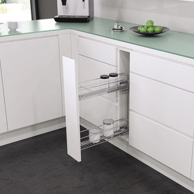 Картинка Vauth-Sagel Бутылочница CLASSIC, выдвижной фасад 150 мм, хром